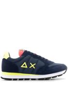 Sun 68 Quilted Runner Sneakers - Blue