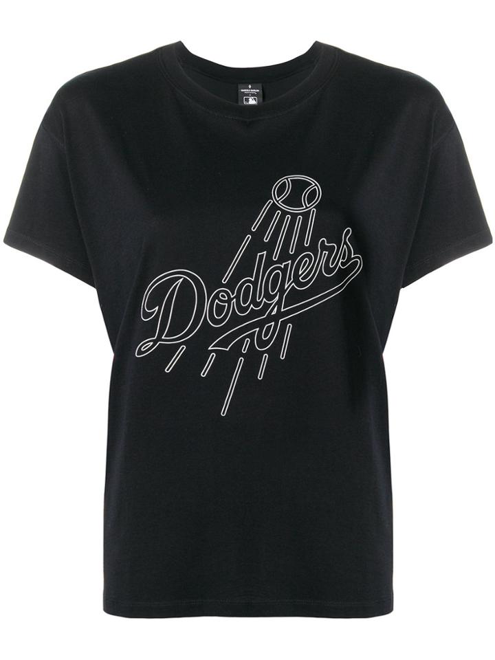 Marcelo Burlon County Of Milan Dodgers Slogan T-shirt - Black
