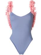 La Reveche Amira Frill Strap Swimsuit - Blue