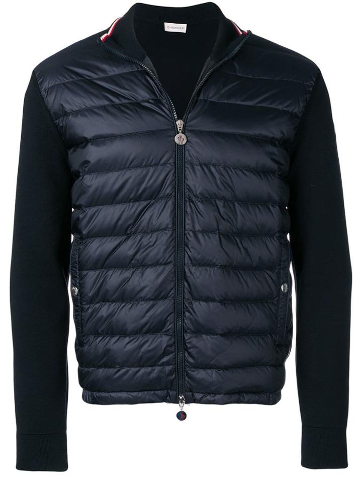 Moncler Zip Up Lightweight Hoodie - Blue