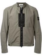 Stone Island Zipped Rain Jacket, Men's, Size: Large, Green, Polyamide/polyester