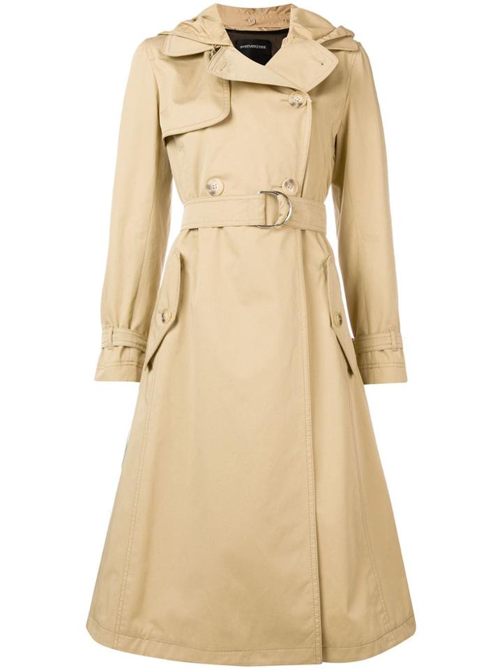 Sport Max Code A-line Trench Coat - Neutrals