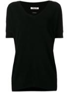 Max & Moi V-neck Short-sleeve Sweater - Black