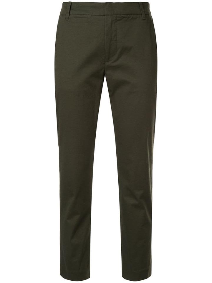 Vince Cropped Trousers - Green