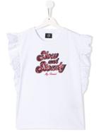 My Brand Kids Teen Slow And Steady Sequin Top - White