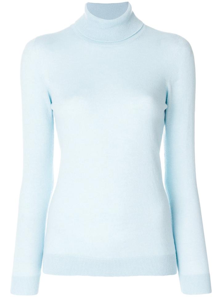 La Fileria For D'aniello High Neck Pullover - Blue