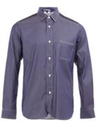 Junya Watanabe Comme Des Garçons Man Patch Detail Shirt, Men's, Size: Xl, Blue, Cotton