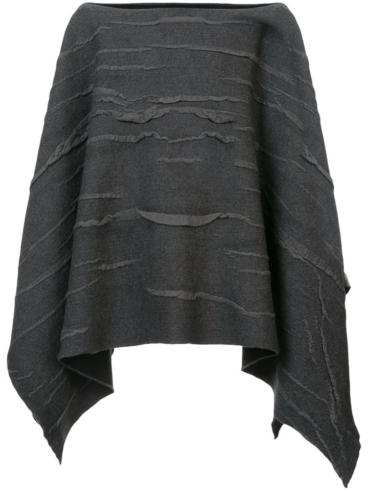 Label Under Construction Textured Cape - Grey