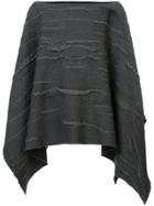 Label Under Construction Textured Cape - Grey