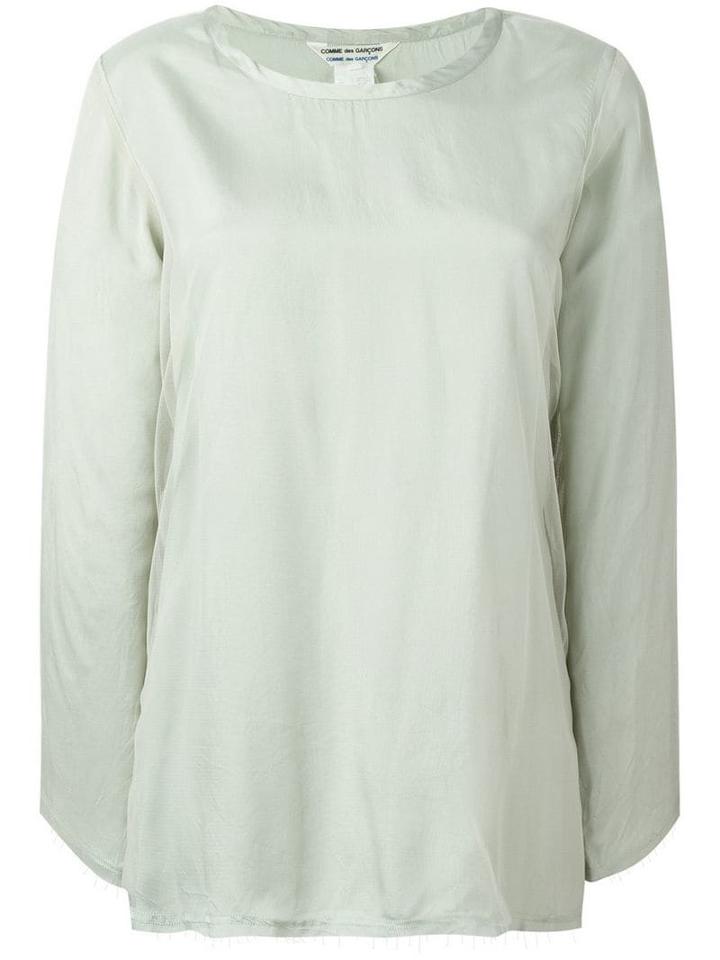 Comme Des Garçons Pre-owned Longsleeved Blouse - Green