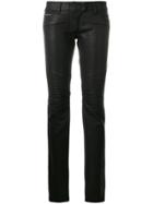 Philipp Plein Biker Trousers - Black