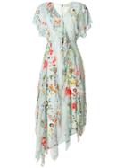 Alice+olivia Floral Soiree Dress - Blue