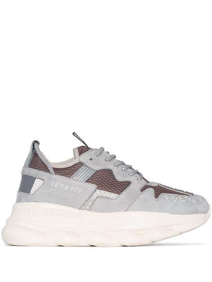 Versace Chain Reaction 2 Chunky Sneakers - Grey