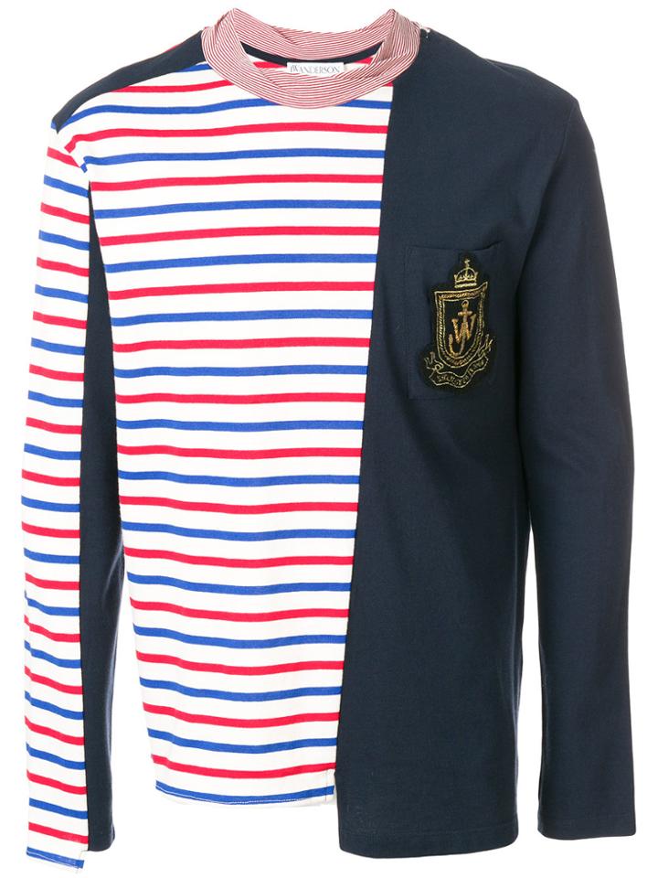Jw Anderson Breton Panelled T-shirt - Red