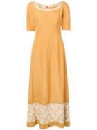A.n.g.e.l.o. Vintage Cult 1960's Floral Detail Maxi Dress - Yellow