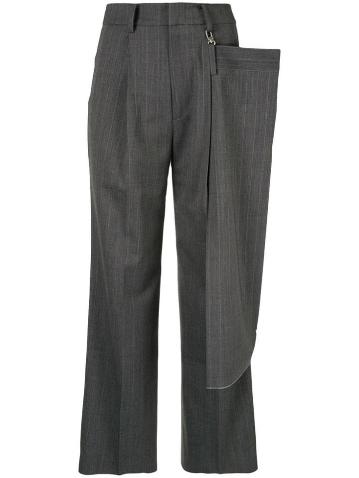 Ader Error Pinstriped Trousers - Grey
