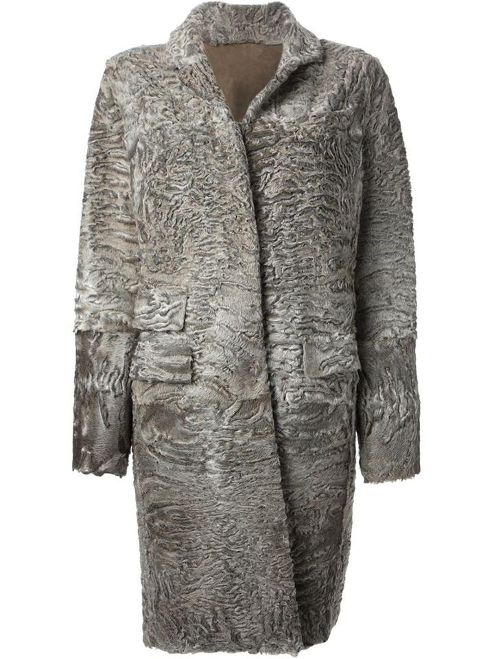 Liska Hyrmes Coat, Women's, Size: M, Grey, Lamb Fur