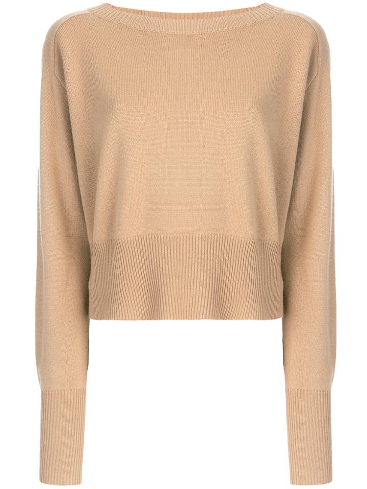 Theory Relaxed Boat Pullover - Nude & Neutrals