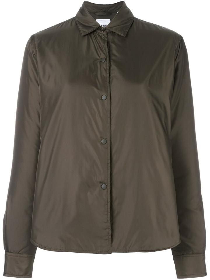 Aspesi Zip Up Cropped Jacket, Women's, Size: Xl, Green, Polyamide/polyester