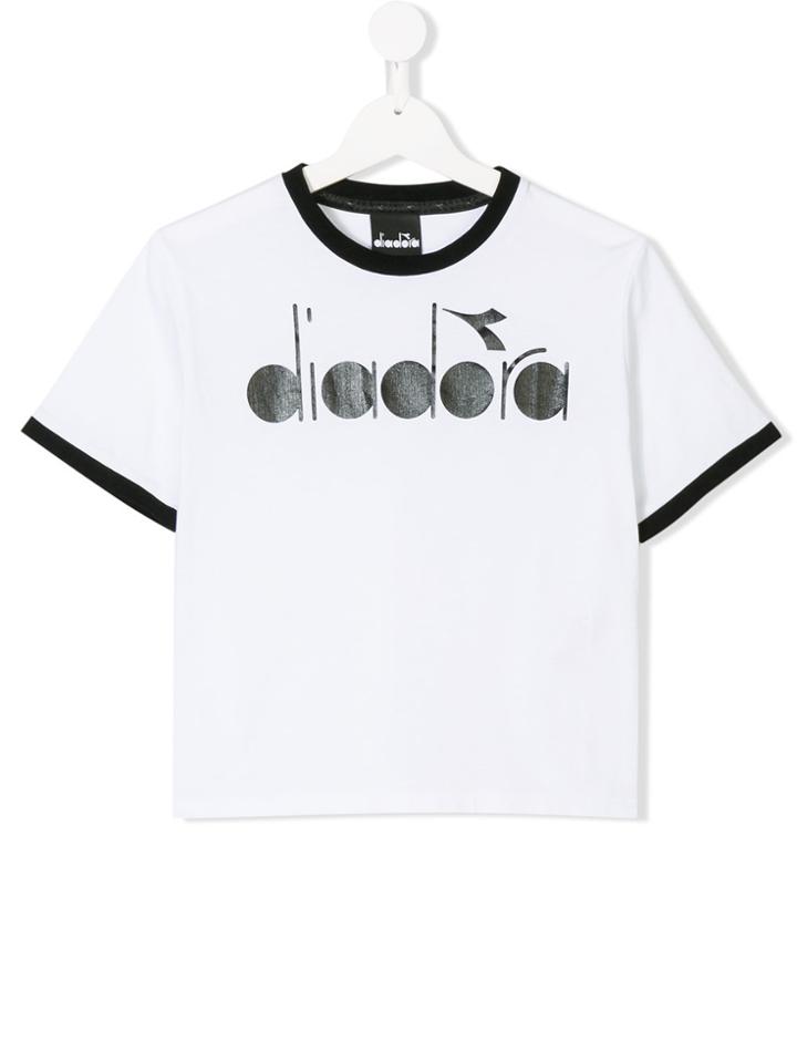 Diadora Junior Classic Logo T-shirt - White