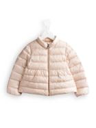 Moncler Kids Flared Padded Jacket, Girl's, Size: 18-24 Mth, Pink/purple
