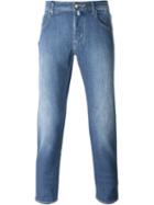 Jacob Cohen Stonewashed Jeans, Men's, Size: 35, Blue, Cotton/polyester/spandex/elastane