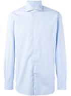 Barba Thin Stripe Shirt, Men's, Size: 44, Blue, Cotton