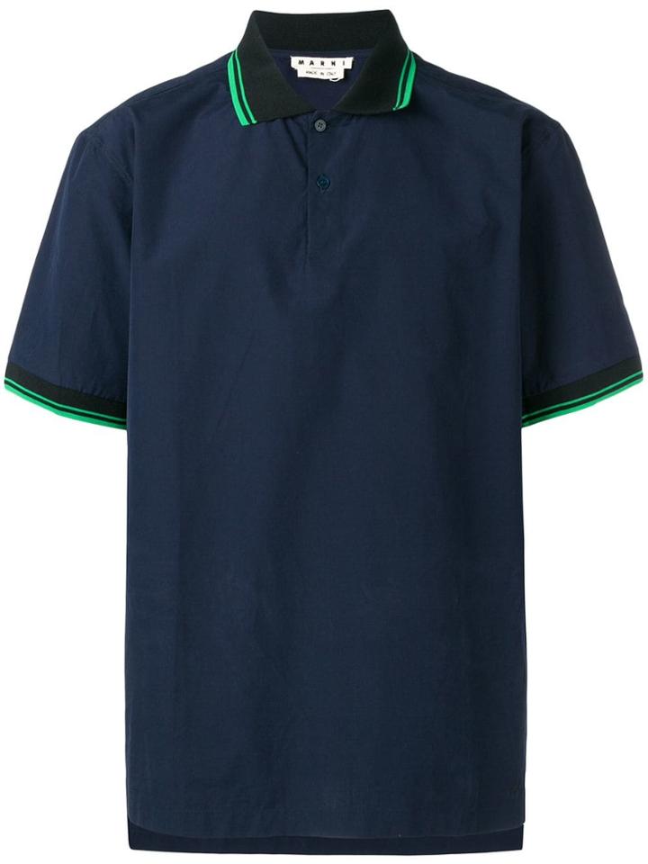 Marni Stripe Trim Shirt - Blue