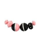 Prada Logo Engraved Bead Necklace - Pink & Purple