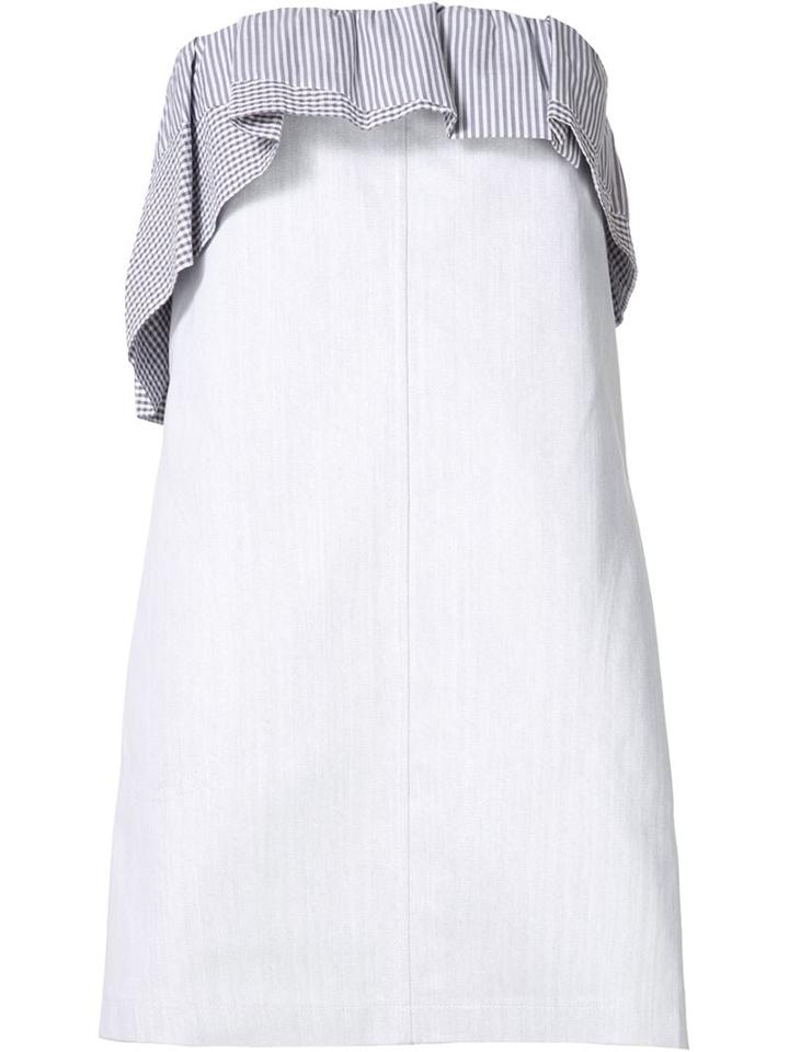 Thakoon Ruffled Trim Strapless A-line Dress