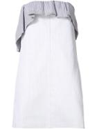 Thakoon Ruffled Trim Strapless A-line Dress