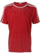 Valentino Bead Embellished T-shirt - Red