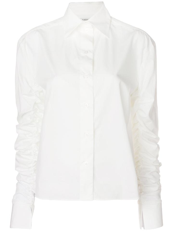 Toteme Frill Sleeve Shirt - White