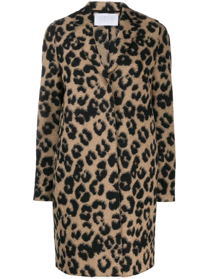 Harris Wharf London Leopard Print Coat - Neutrals