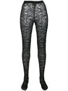Versace Vintage Lace Leggings - Black
