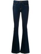 L'autre Chose Flared Low-rise Jeans - Blue