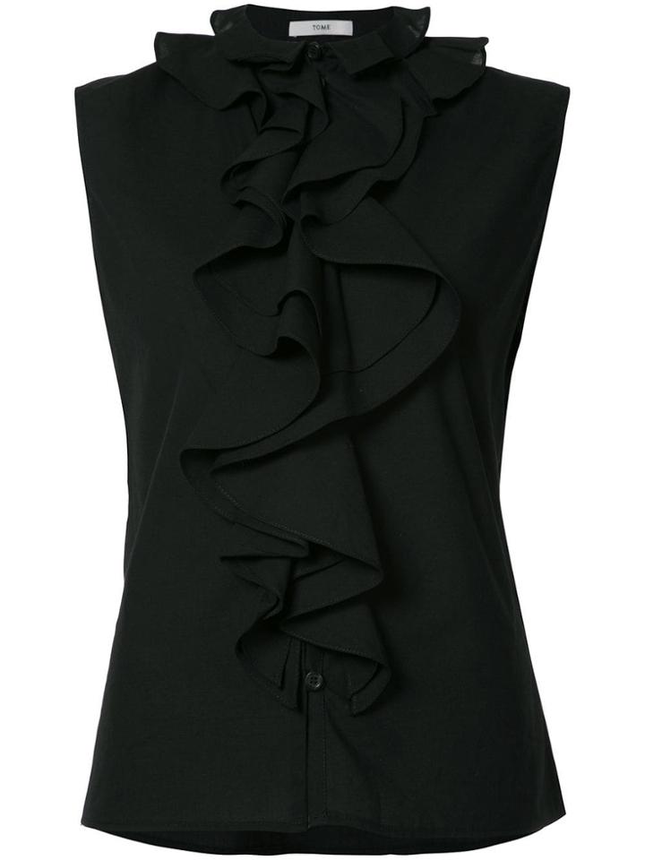 Tome Frill Detail Blouse - Black