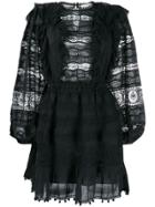 Ulla Johnson Crochet Mini Dress - Black