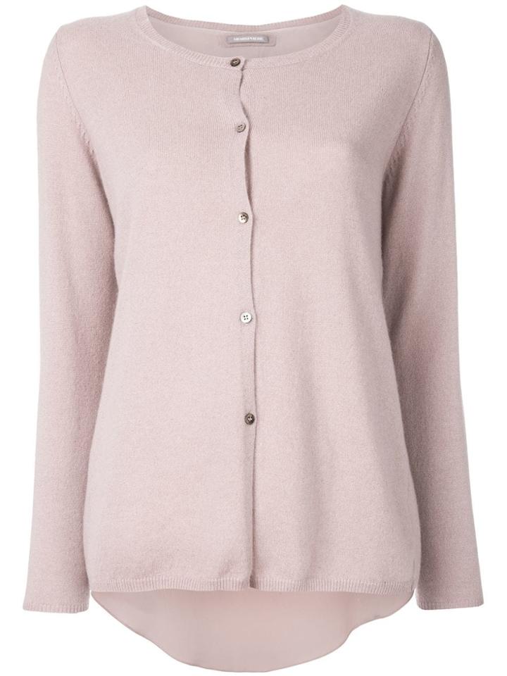 Hemisphere Round Neck Cardigan - Pink