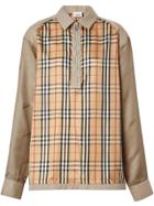 Burberry Seam Detail Vintage Check Shirt - Neutrals