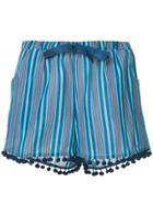 Figue Maja Striped Shorts - Blue