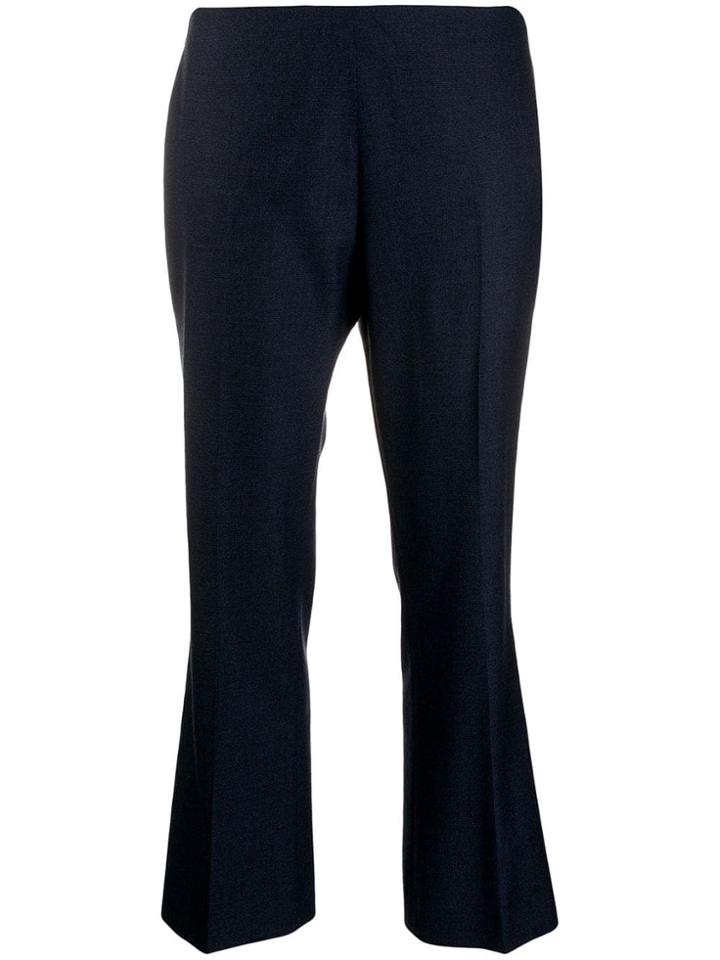 Berwich Cropped Kick-flare Trousers - Blue