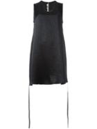 Mcq Alexander Mcqueen Textured Tied Dress, Women's, Size: 42, Black, Acetate