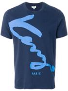 Kenzo Brand Signature T-shirt - Blue