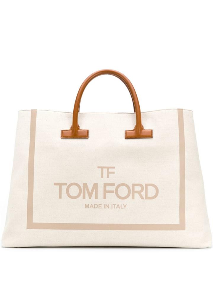 Tom Ford Shopping Bag Tote - Neutrals