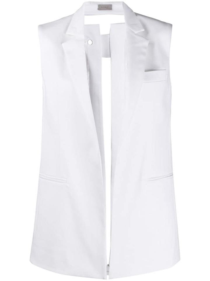 Mrz Tailored Sleeveless Jacket - White