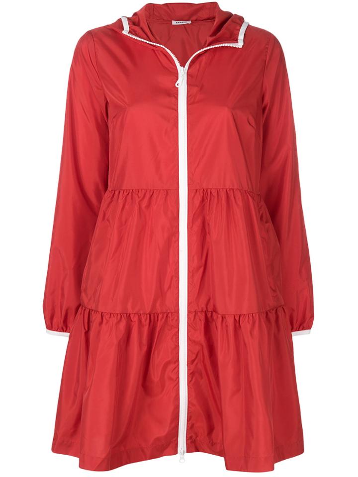 P.a.r.o.s.h. Zip-up Flared Coat