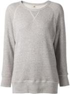 R13 Crew Neck Sweatshirt, Women's, Size: Medium, Grey, Cotton
