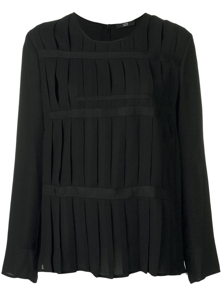 Steffen Schraut Pleated Top - Black
