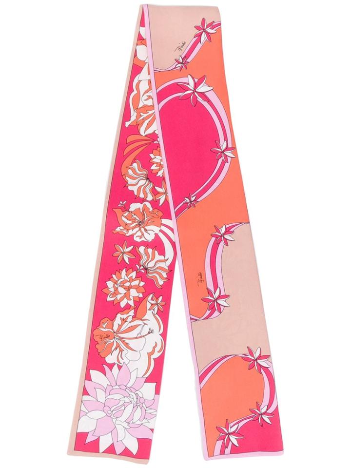 Emilio Pucci Printed Silk Foulard - Orange